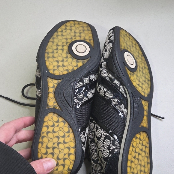 Coach Womens Black and Cream Sneakers - Picture 5 of 5